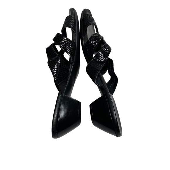 Munro American Sandals Slip on Slides Block Kitten Heel Shoes - Picture 11 of 12